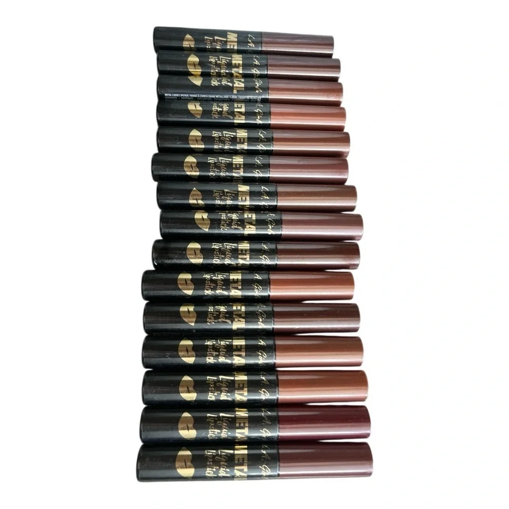 L.A. Girl Metal Lip Liquid Assorted Lipstick Set of 4, Choose Your Combo!